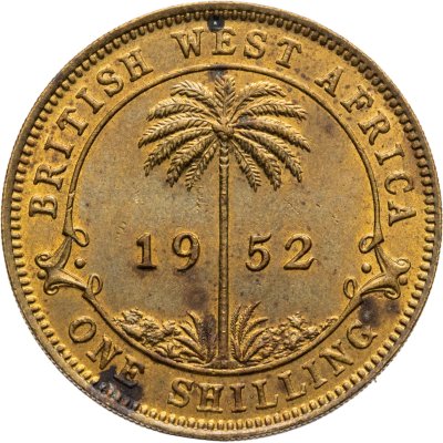 купить Британская Западная Африка 1 шиллинг (shilling) 1952 H