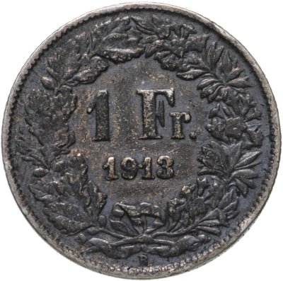 купить Швейцария 1 франк (franc) 1913