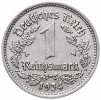 купить Нацистская Германия (Третий рейх) 1 рейхсмарка 1934 G