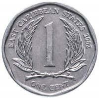 Купить Восточные Карибы 1 цент (cent) 2002-2013