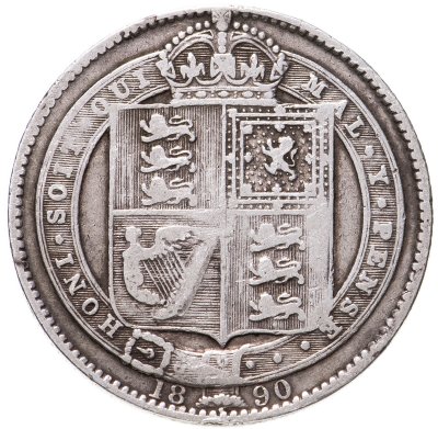 купить Великобритания 1 шиллинг 1890
