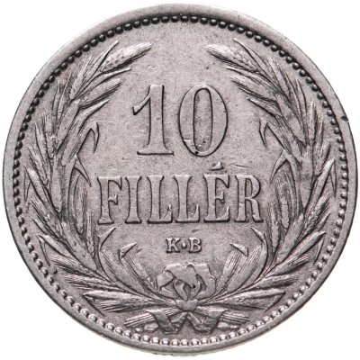 купить Венгрия 10 филлеров (filler) 1909
