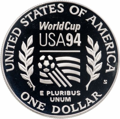 купить США 1 доллар (dollar) 1994 S Proof "Чемпионат мира по футболу 1994 года"
