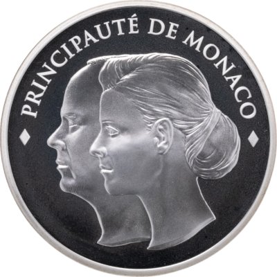 купить Монако 10 евро 2011 "Свадьба князя Монако Альбера II и Шарлен Уиттсток" в футляре с сертификатом