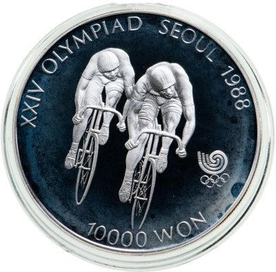 купить Южная Корея 10000 вон (won) 1988 XXIV летние Олимпийские Игры, Сеул 1988 - Велоспорт