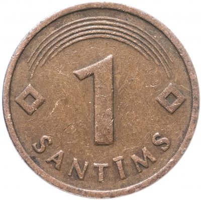 купить Латвия 1 сантим (santims) 1992-2008, случайная дата