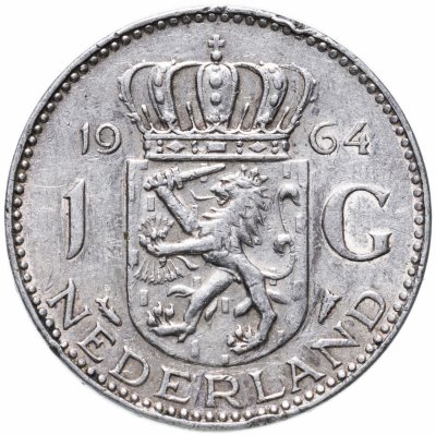 купить Нидерланды 1 гульден (gulden) 1964