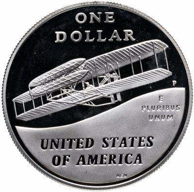 купить США 1 доллар (dollar) 2003 100 лет первому полету