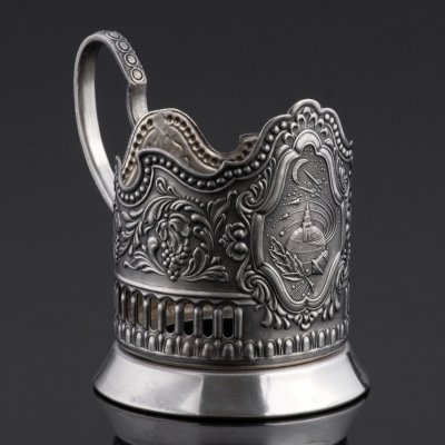 купить Подстаканник "Советский космос", мНЦ (медь-никель-цинк), Кольчугинский завод цветных металлов, СССР, 1960-1980 гг.
