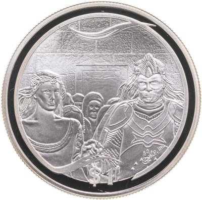 купить Новая Зеландия 1 доллар 2003 "Властелин Колец - Коронация Арагорна"