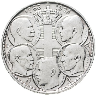 купить Греция 30 драхм 1963 "100-летие правления династии Глюксбургов в Греции"