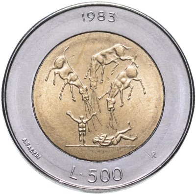 купить Сан-Марино 500 лир (lire) 1983 "Ядерная угроза"
