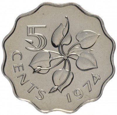 купить Свазиленд 5 центов 1974