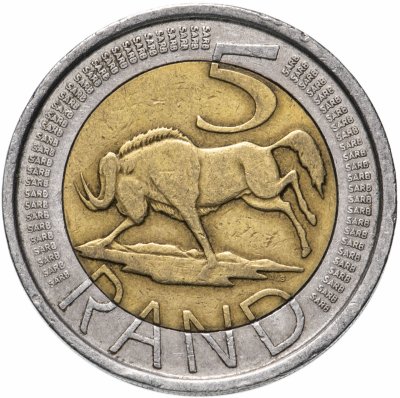 купить ЮАР 5 рандов 2005