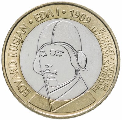 купить Словения 3 евро 2009 "Эдвард Русян"