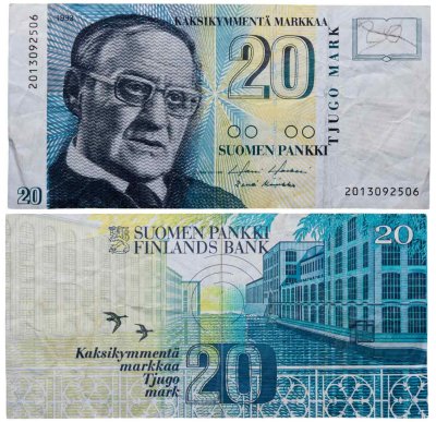 купить Финляндия 20 марок 1993