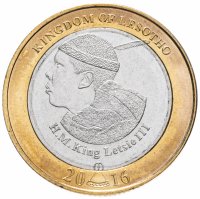купить Лесото 5 малоти (maloti) 2016 "50 лет Независимости"