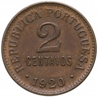 купить Португалия 2 сентаво (centavos) 1920