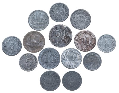купить Германия набор из 14 нотгельдов 1917-1924
