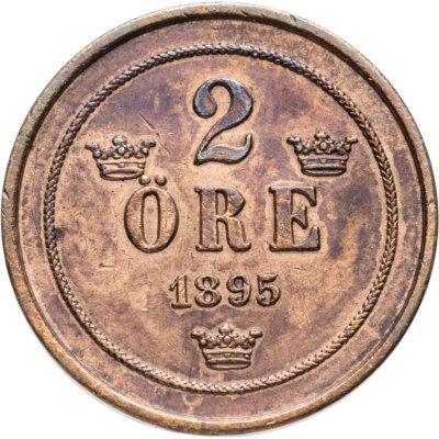 купить Швеция 2 эре (ore) 1895