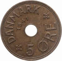 купить Фарерские острова 5 эре (ore) 1941