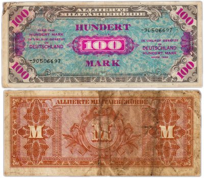купить Германия 100 марок 1944 (Pick 197) Советская зона оккупации