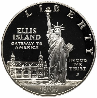 купить США 1 доллар 1986 Proof "100 лет Статуе Свободы"