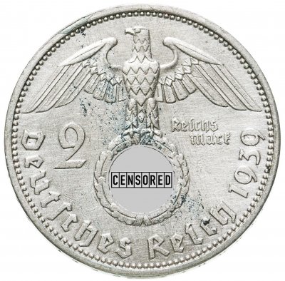 купить Германия Третий рейх 2 рейхсмарки (reichsmark) 1939