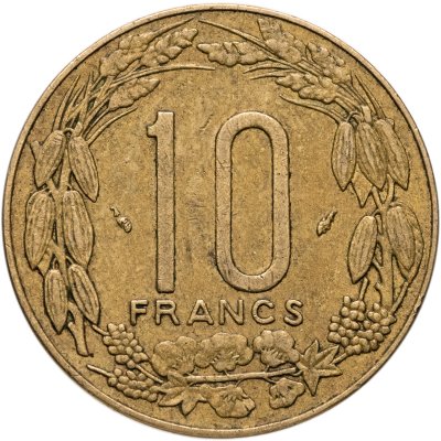 купить Центральная Африка (BEAC) 10 франков (francs) 1975