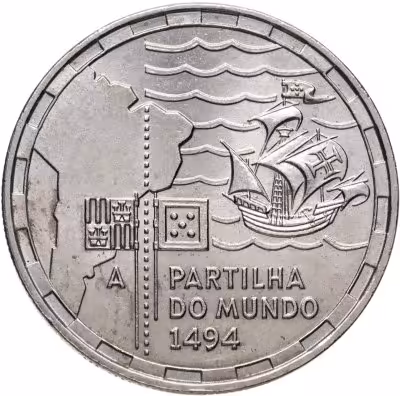 купить Португалия 200 эскудо (escudos) 1994 500 лет с момента разделения зон влияния между Португалией и Испанией
