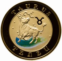 Купить Армения 10000 драмов 2009 "Знаки Зодиака - Телец" в футляре с сертификатом