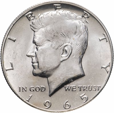 купить США 1/2 доллара (50 центов) 1965 Кеннеди