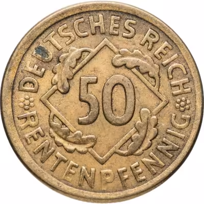 купить Германия 50 рентенпфеннигов 1924 A