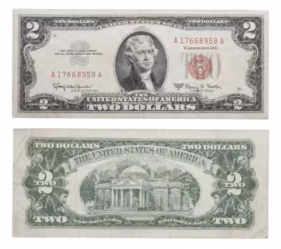 купить США 2 доллара 1963А года (Pick 382а)
