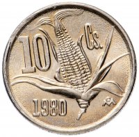 купить Мексика 10 сентаво (centavos) 1980