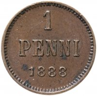 Купить Финляндия 1 пенни (penny) 1888