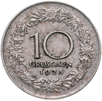 купить Австрия 10 грошей (groschen) 1925