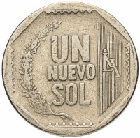 Купить Перу 1 новый соль (nuevo sol) 2004-2011, случайная дата