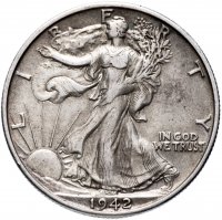 купить США 50 центов (1/2 доллара, half dollar) 1942