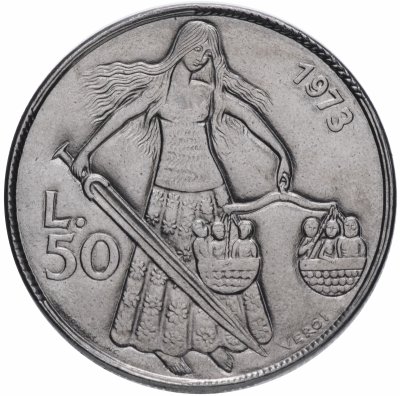 купить Сан-Марино 50 лир 1973