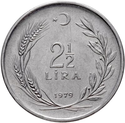 купить Турция 2 1/2 лиры 1979
