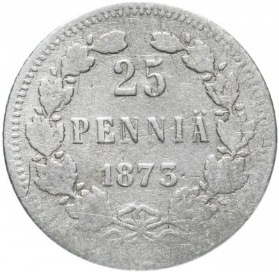 купить 25 пенни 1873 S, монета для Финляндии