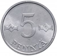 Купить Финляндия 5 пенни (pennia) 1983