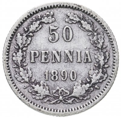 купить 50 пенни 1890 L, монета для Финляндии
