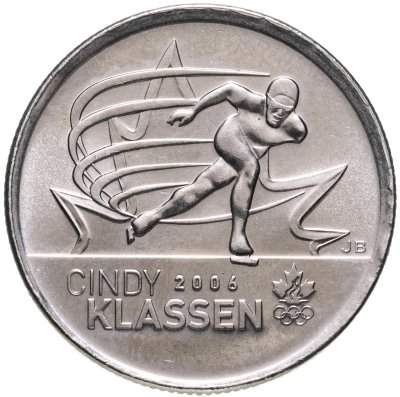 купить Канада 25 центов (квотер, quarter dollar) 2009 "Синди Классен - шестикратный призёр Олимпийских игр"