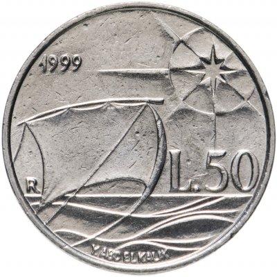 купить Сан-Марино 50 лир (lire) 1999