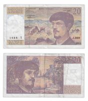 купить Франция 20 франков 1993 (Pick 151f)