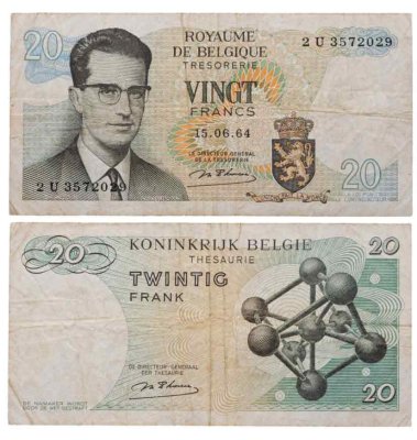 купить Бельгия 20 франков 1964 год