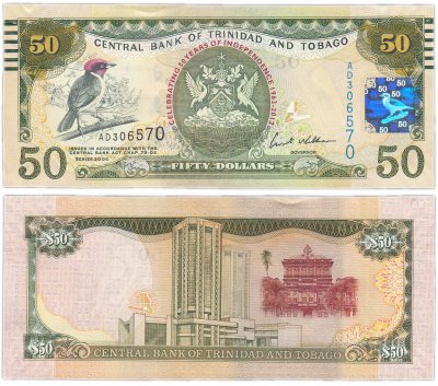 купить Тринидад 50 долларов 2006 (Pick 53) 50 лет Независимости