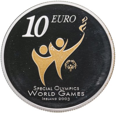 купить Ирландия 10 евро 2003 "Специальная Олимпиада 2003 года в Дублине"